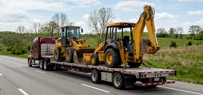 Loader and Backhoe Tractors Transport Oregon